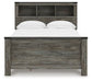 Frandern  Bookcase Panel Bed With Storage