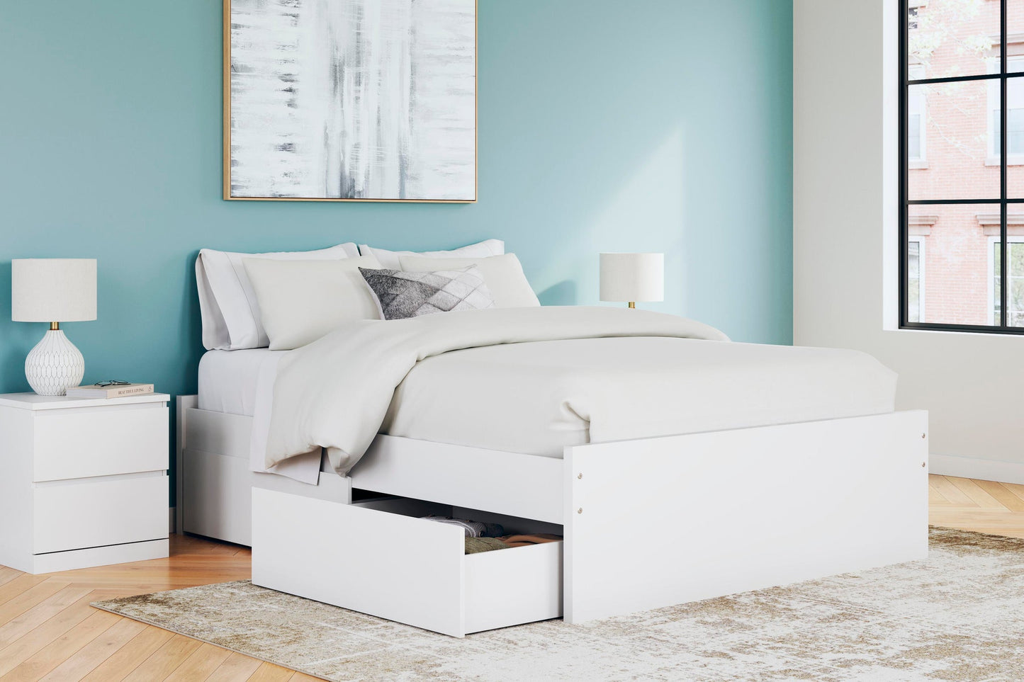 Onita  Platform Bed With 1 Side Storage
