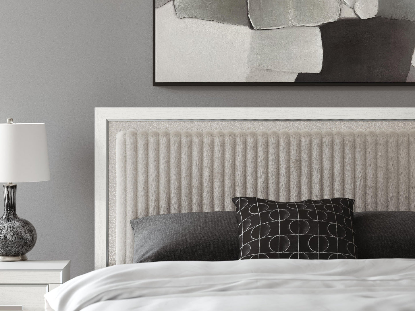 Zuraleus  Upholstered Panel Platform Bed