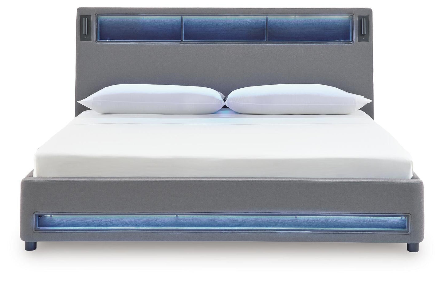 Verishaw California  Upholstered Bed With Wireless Audio