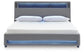 Verishaw California  Upholstered Bed With Wireless Audio