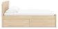 Onita  Panel Platform Bed With 2 Side Storage