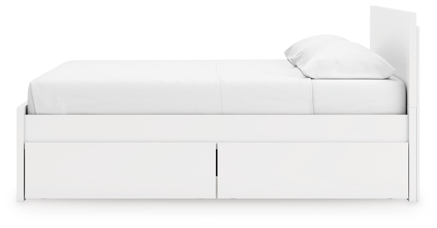Onita  Panel Platform Bed With 2 Side Storage