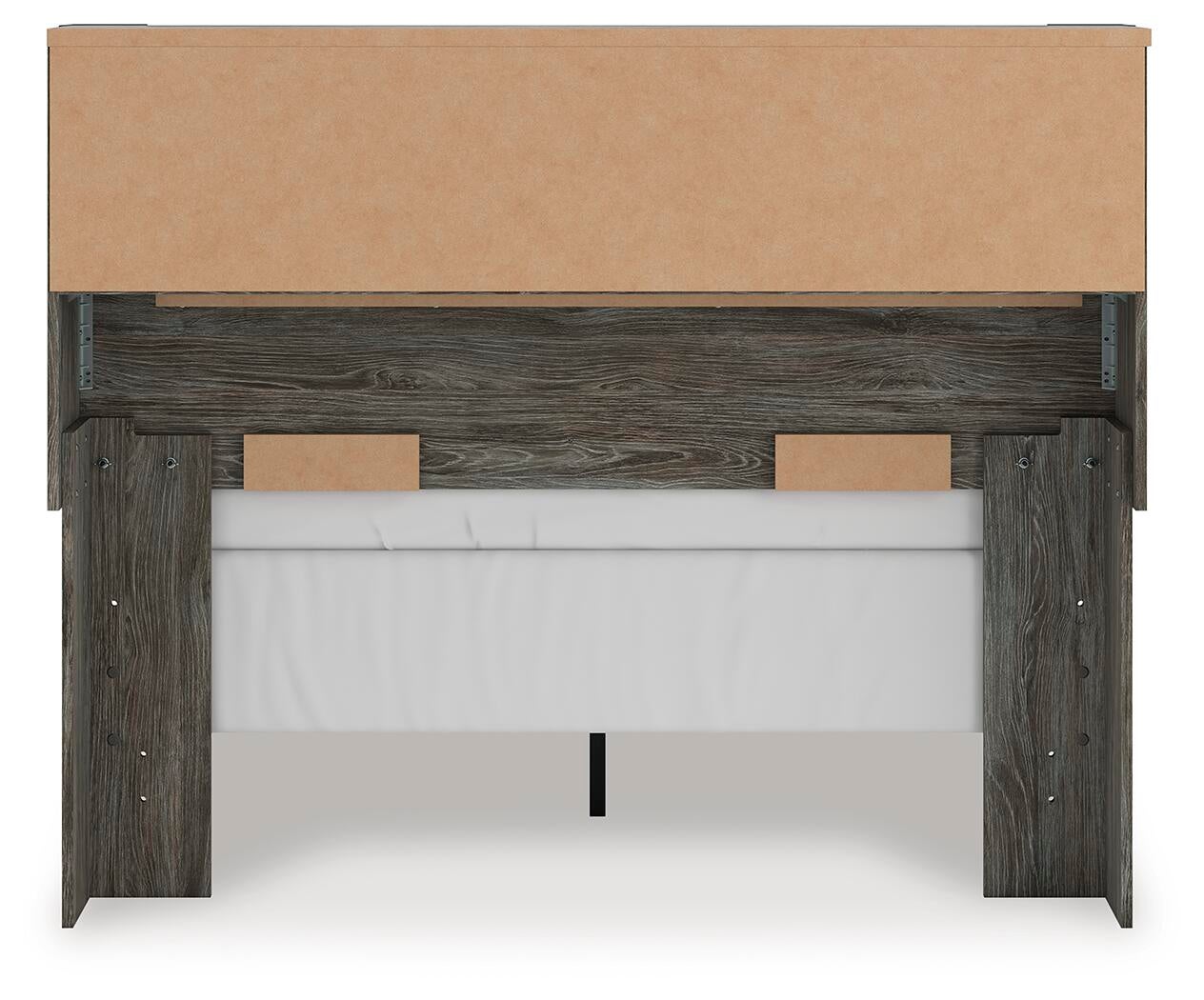 Frandern  Bookcase Panel Bed