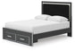 Zuraleus  Upholstered Panel Storage Bed
