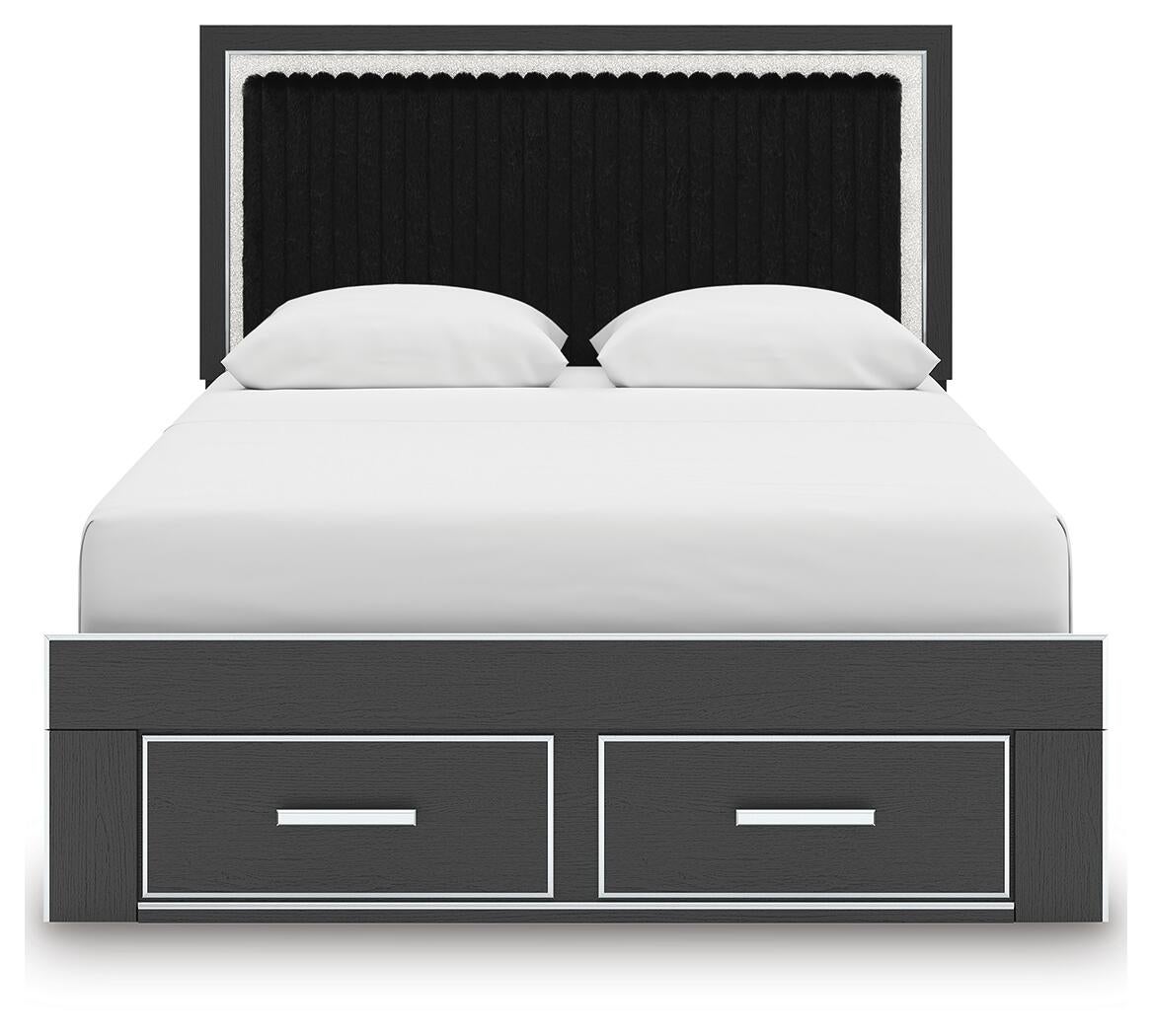 Zuraleus  Upholstered Panel Storage Bed