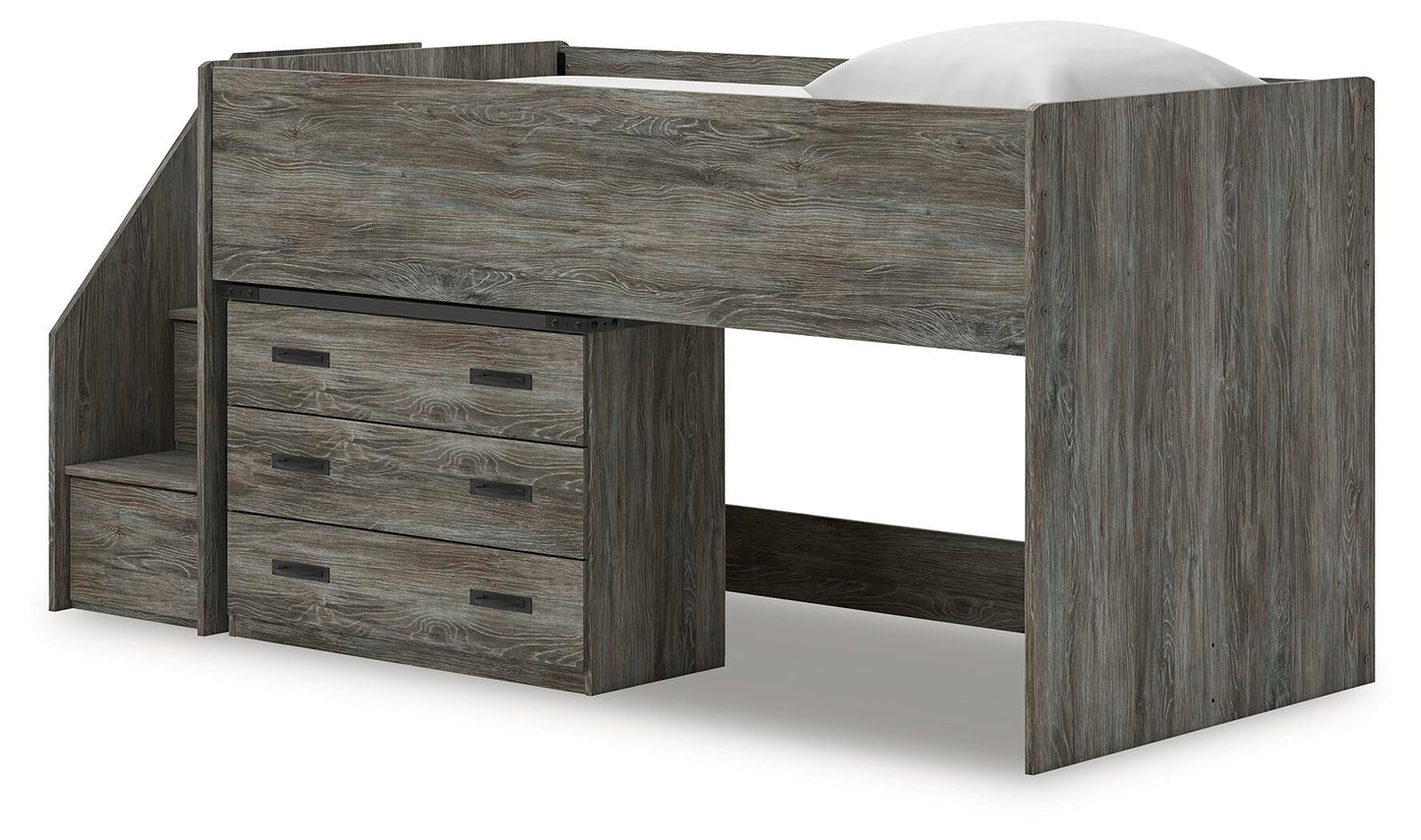 Frandern  Loft Bed With Drawer Storage