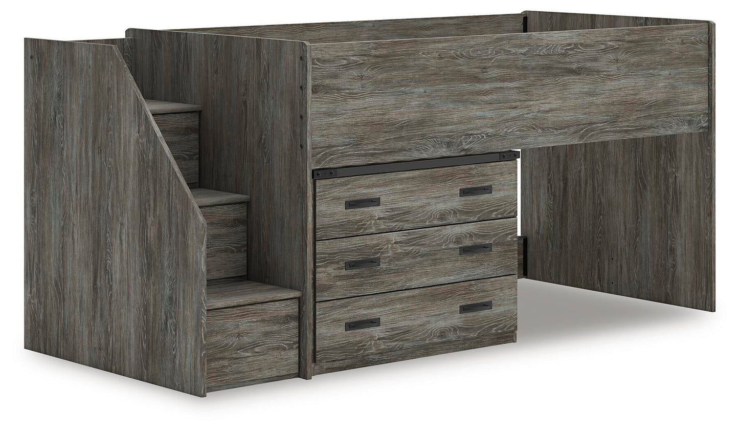 Frandern  Loft Bed With Drawer Storage