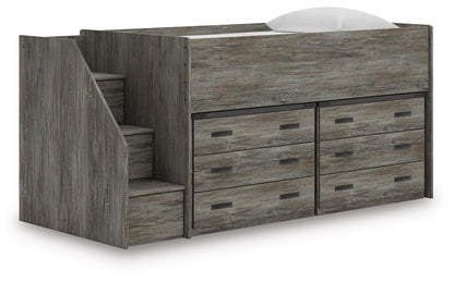 Frandern  Loft Bed With Drawer Storage
