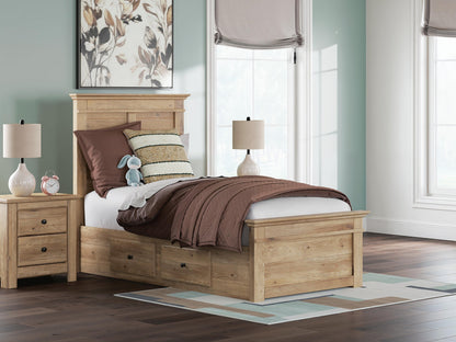 Makidern  Panel Storage Bed