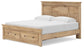Makidern  Panel Storage Bed