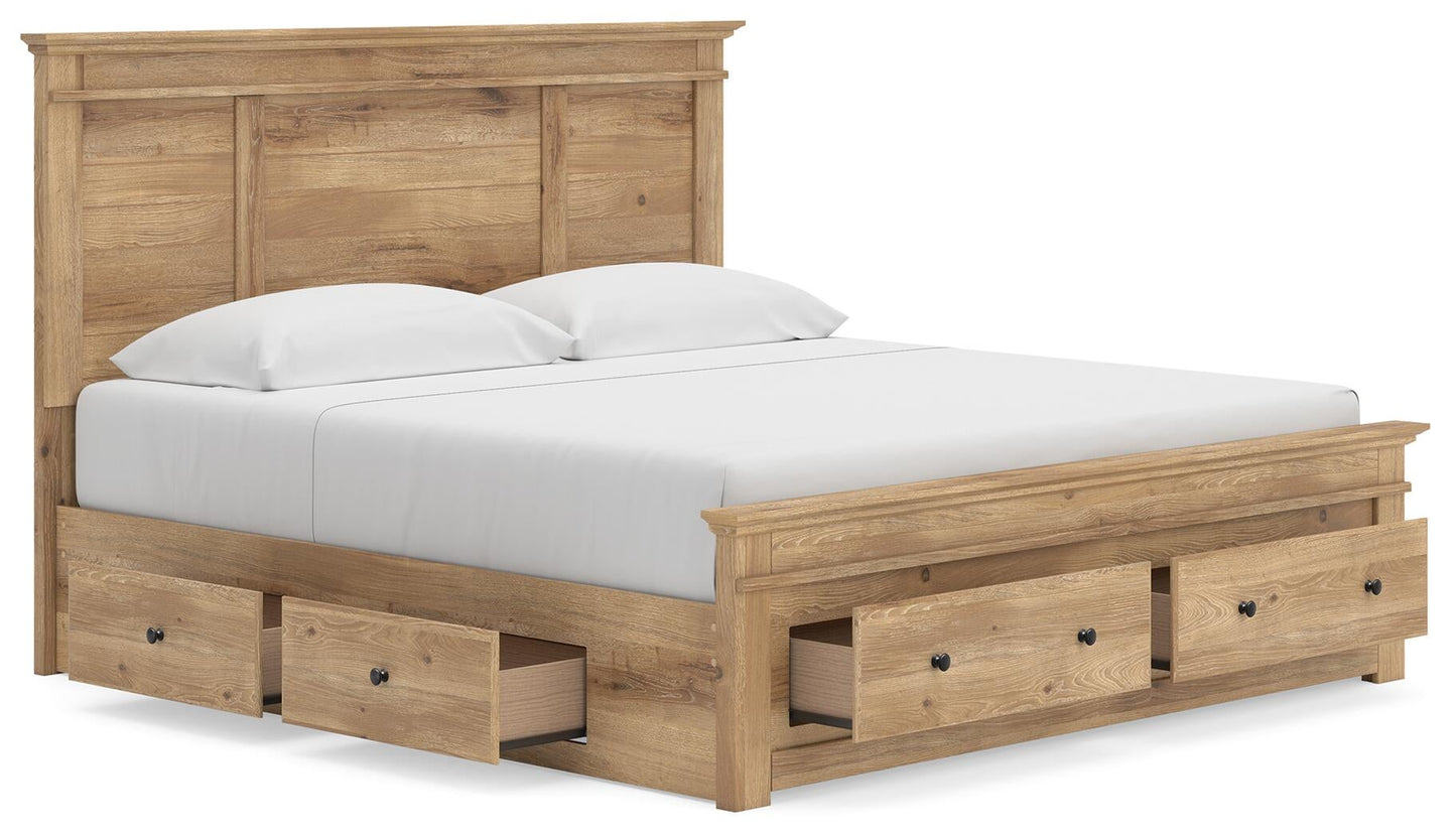 Makidern  Panel Storage Bed