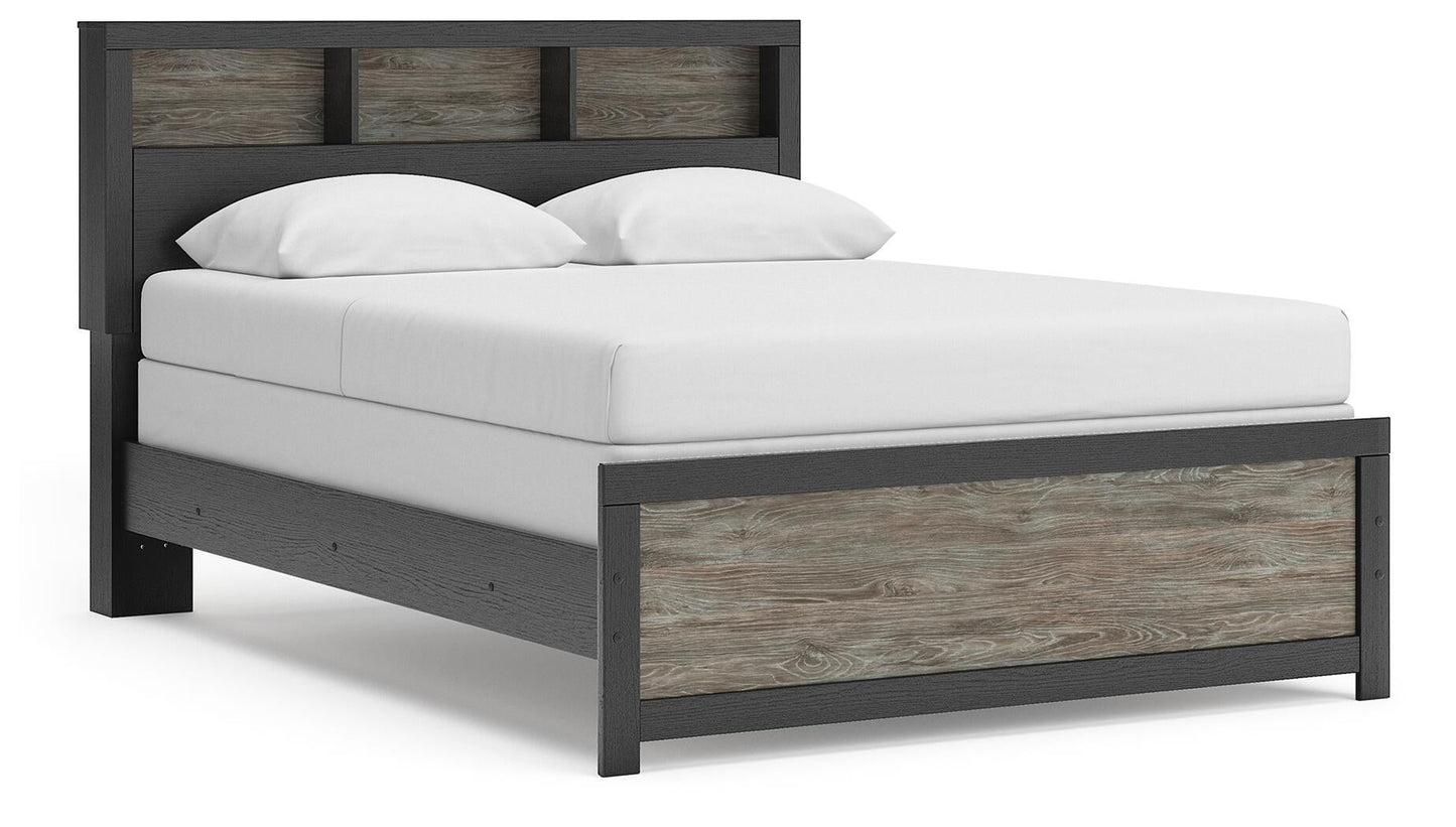 Broachmyn  Bookcase Panel Bed