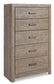 Culverbach  Panel Bed, Dresser, Mirror, Chest And Nightstand