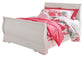 Anarasia  Sleigh Bed With Mirrored Dresser