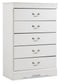 Anarasia  Sleigh Bed With Mirrored Dresser, Chest And Nightstand