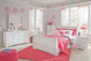 Anarasia  Sleigh Headboard, Dresser, Mirror, Chest And Nightstand