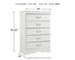 Anarasia  Sleigh Headboard, Dresser, Mirror, Chest And Nightstand