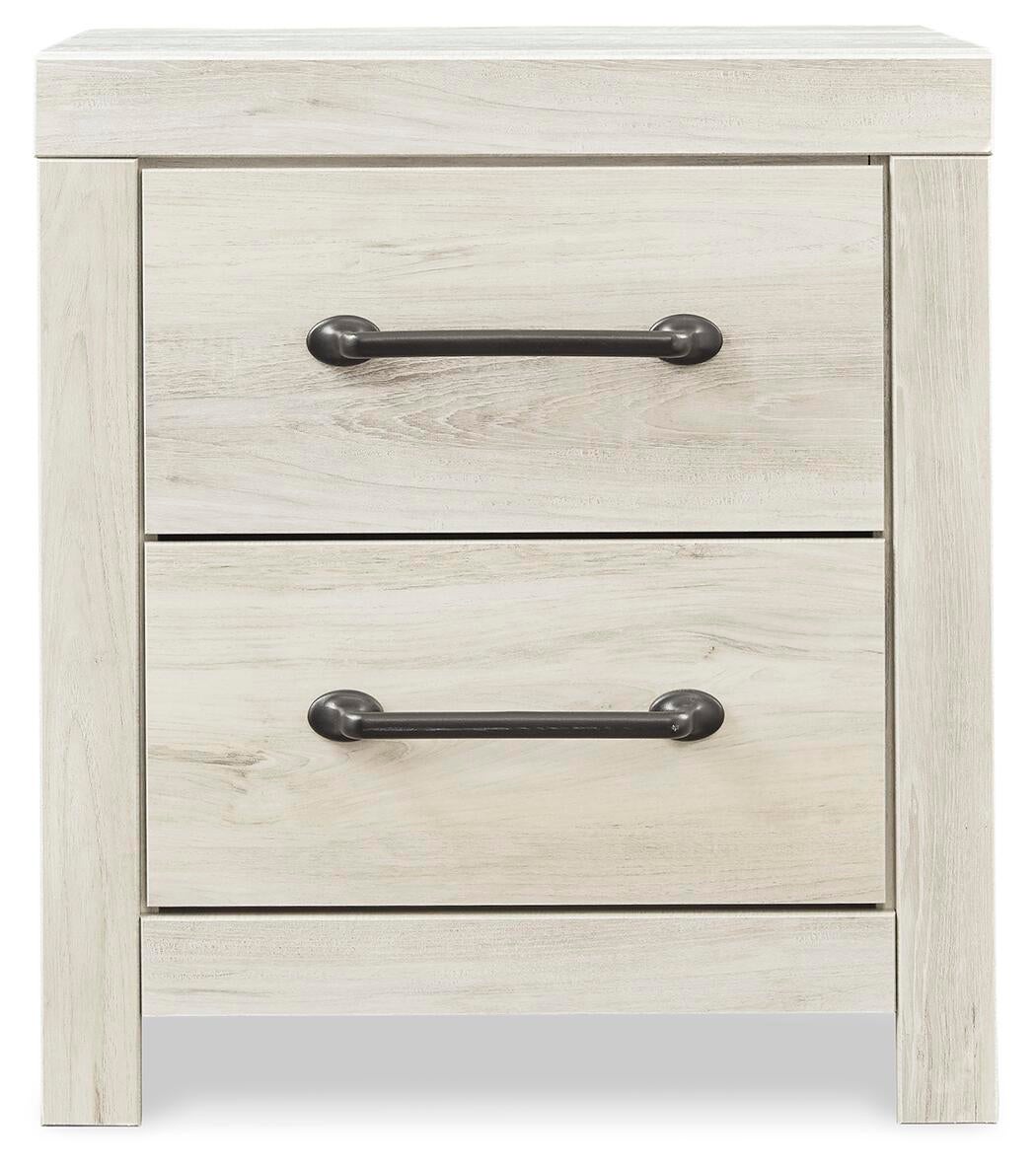 Cambeck  Panel Bed With 4 Storage Drawers With Mirrored Dresser, Chest And Nightstand