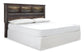 Drystan /California King Bookcase Headboard Bed With Mirrored Dresser