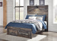 Drystan  Panel Headboard Bed With Mirrored Dresser