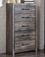 Drystan  Bookcase Bed With 4 Storage Drawers, Dresser, Mirror, Chest And Nightstand