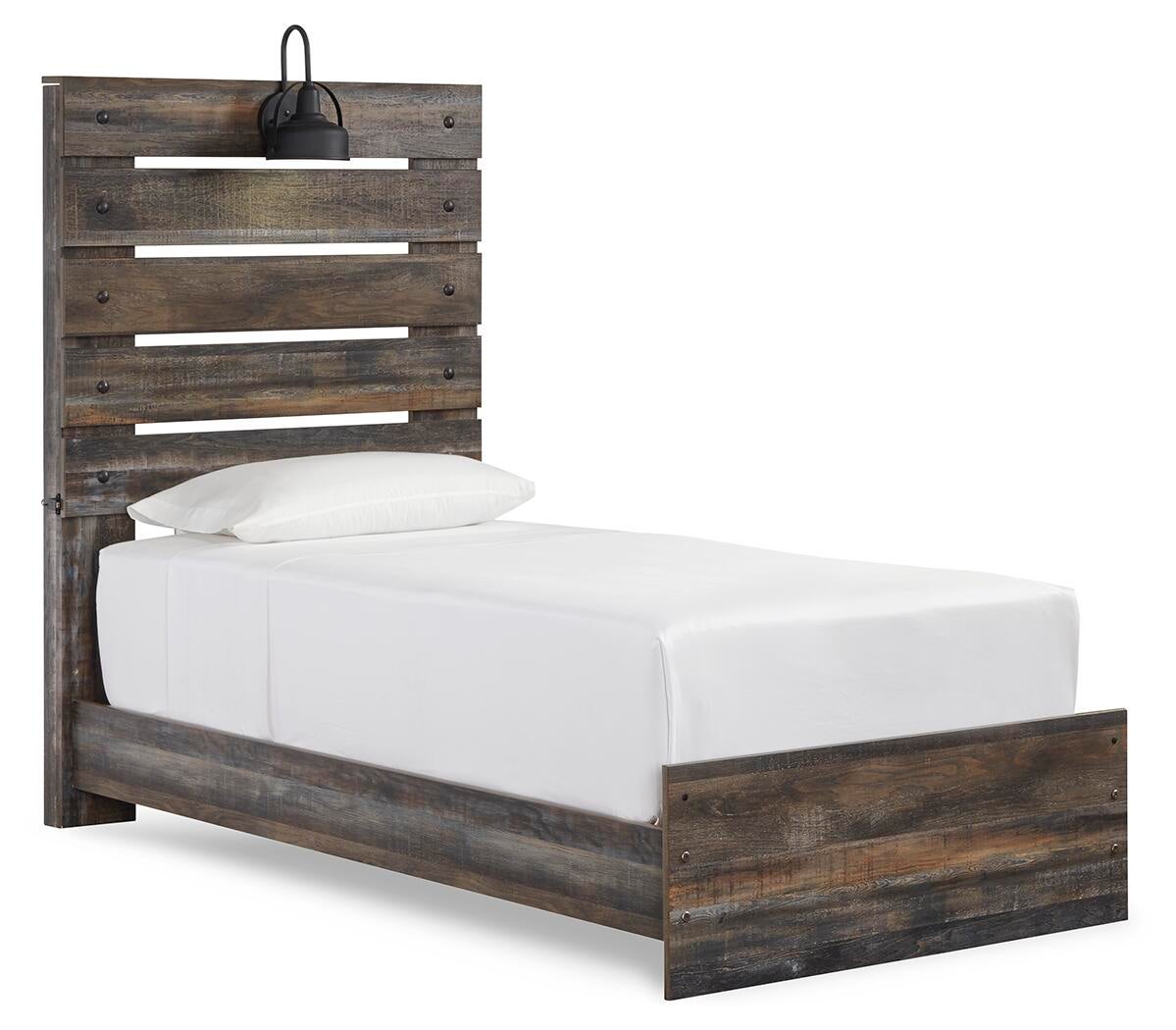 Drystan  Panel Bed, Dresser, Mirror, Chest And Nightstand