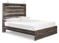Drystan  Panel Bed With Mirrored Dresser