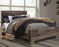 Derekson  Panel Bed With Mirrored Dresser
