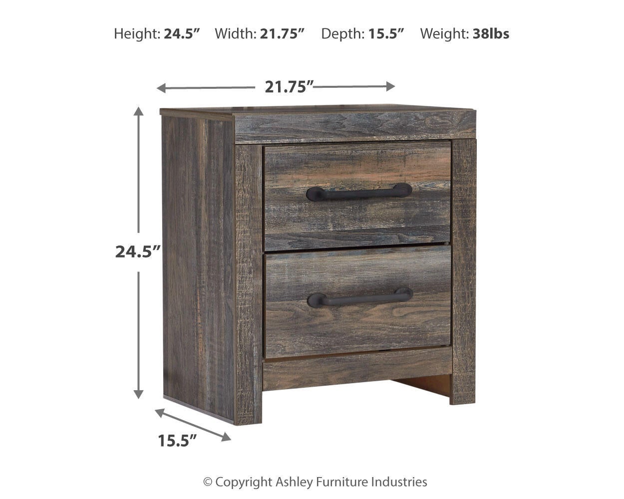 Drystan  Panel Bookcase Bed With Mirrored Dresser, Chest And Nightstand