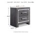 Lodanna /California King Upholstered Panel Headboard Bed With Mirrored Dresser, Chest And Nightstand