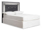 Lodanna / Upholstered Panel Headboard Bed With Mirrored Dresser, Chest And Nightstand