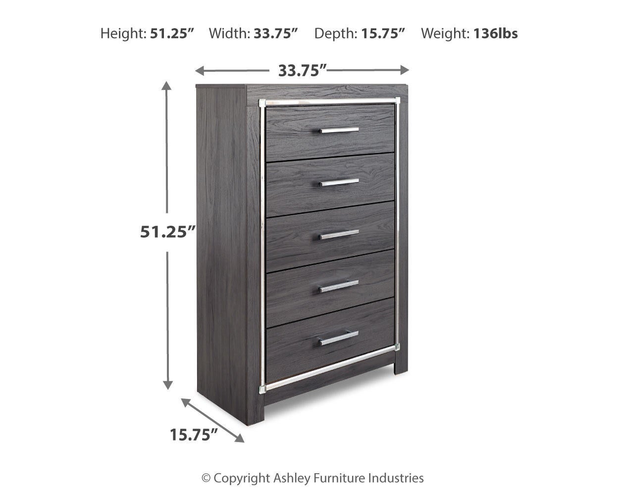 Lodanna  Panel Bed With 2 Storage Drawers, Dresser, Mirror, Chest And Nightstand