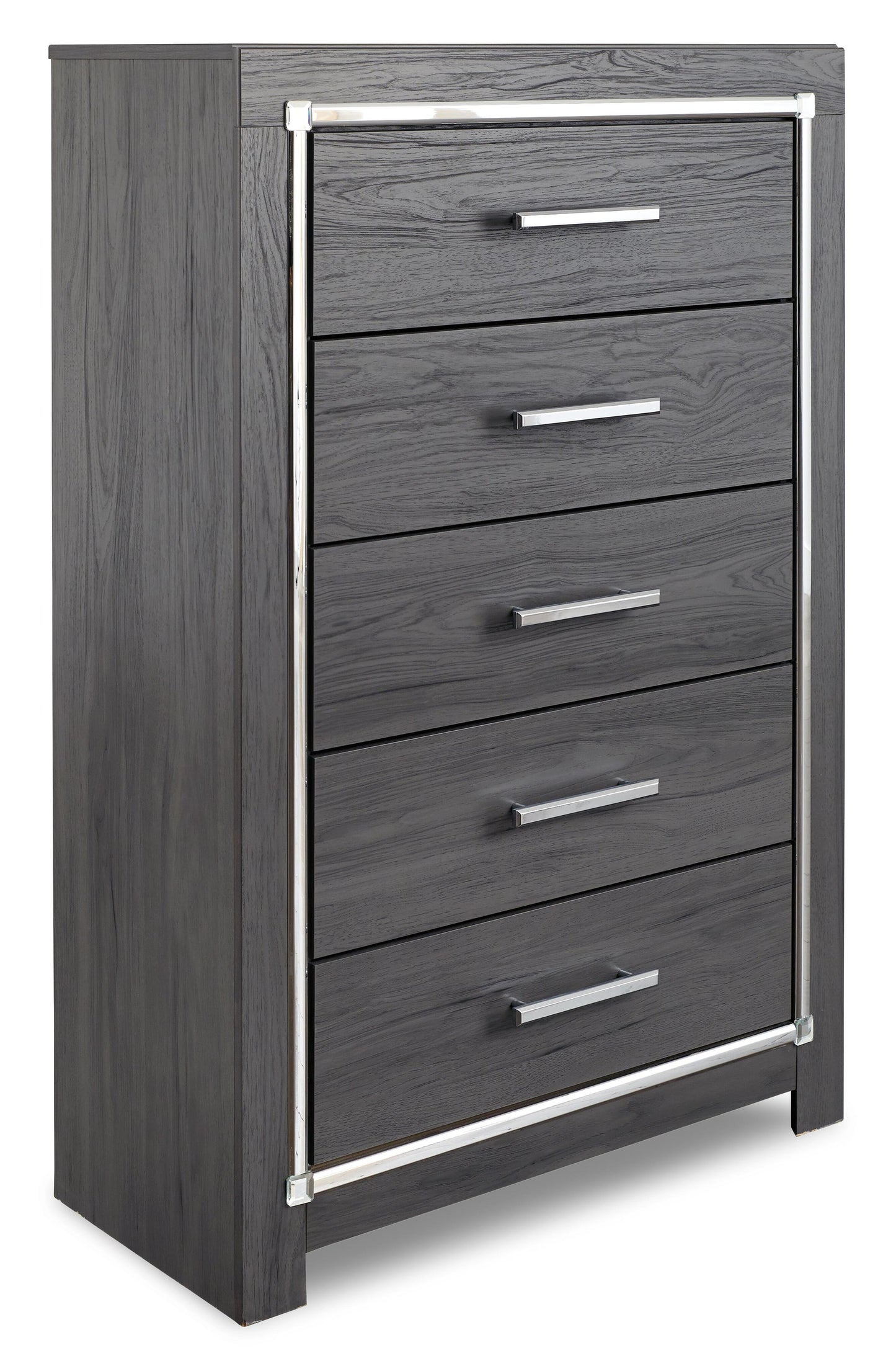 Lodanna  Panel Bed With 2 Storage Drawers, Dresser, Mirror, Chest And Nightstand
