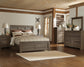 Juararo  Panel Bed With Mirrored Dresser