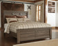 Juararo  Panel Bed With Mirrored Dresser
