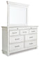 Kanwyn  Panel Bed, Dresser And Mirror