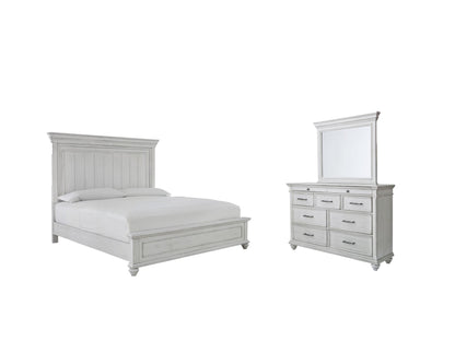 Kanwyn  Panel Bed, Dresser And Mirror