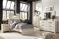 Cambeck  Panel Bed With Mirrored Dresser, Chest And Nightstand