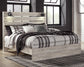 Cambeck  Panel Bed With Mirrored Dresser