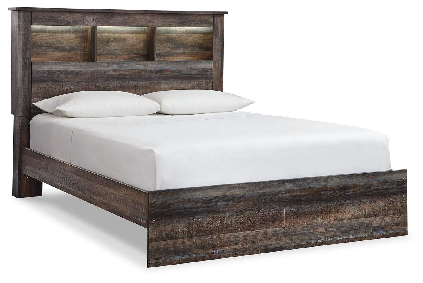 Drystan  Bookcase Bed, Dresser, Mirror, Chest And Nightstand