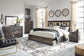 Drystan  Bookcase Bed With 2 Storage Drawers With Mirrored Dresser, Chest And Nightstand
