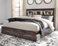 Drystan  Bookcase Bed With 4 Storage Drawers With Mirrored Dresser