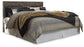 Derekson  Panel Headboard Bed With Mirrored Dresser, Chest And Nightstand