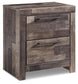Derekson  Panel Headboard Bed With Mirrored Dresser, Chest And Nightstand