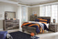 Derekson  Panel Bed With Mirrored Dresser, Chest And Nightstand