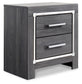 Lodanna  Upholstered Panel Headboard Bed With Mirrored Dresser, Chest And Nightstand