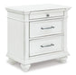 Kanwyn  Panel Bed With Storage With Mirrored Dresser, Chest And Nightstand