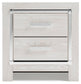 Altyra  Upholstered Storage Bed With Mirrored Dresser And Nightstand
