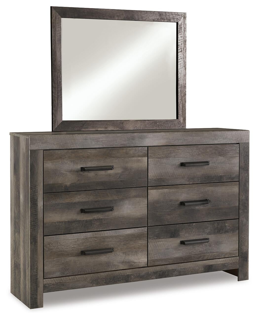 Wynnlow  Panel Bed With Mirrored Dresser, Chest And Nightstand